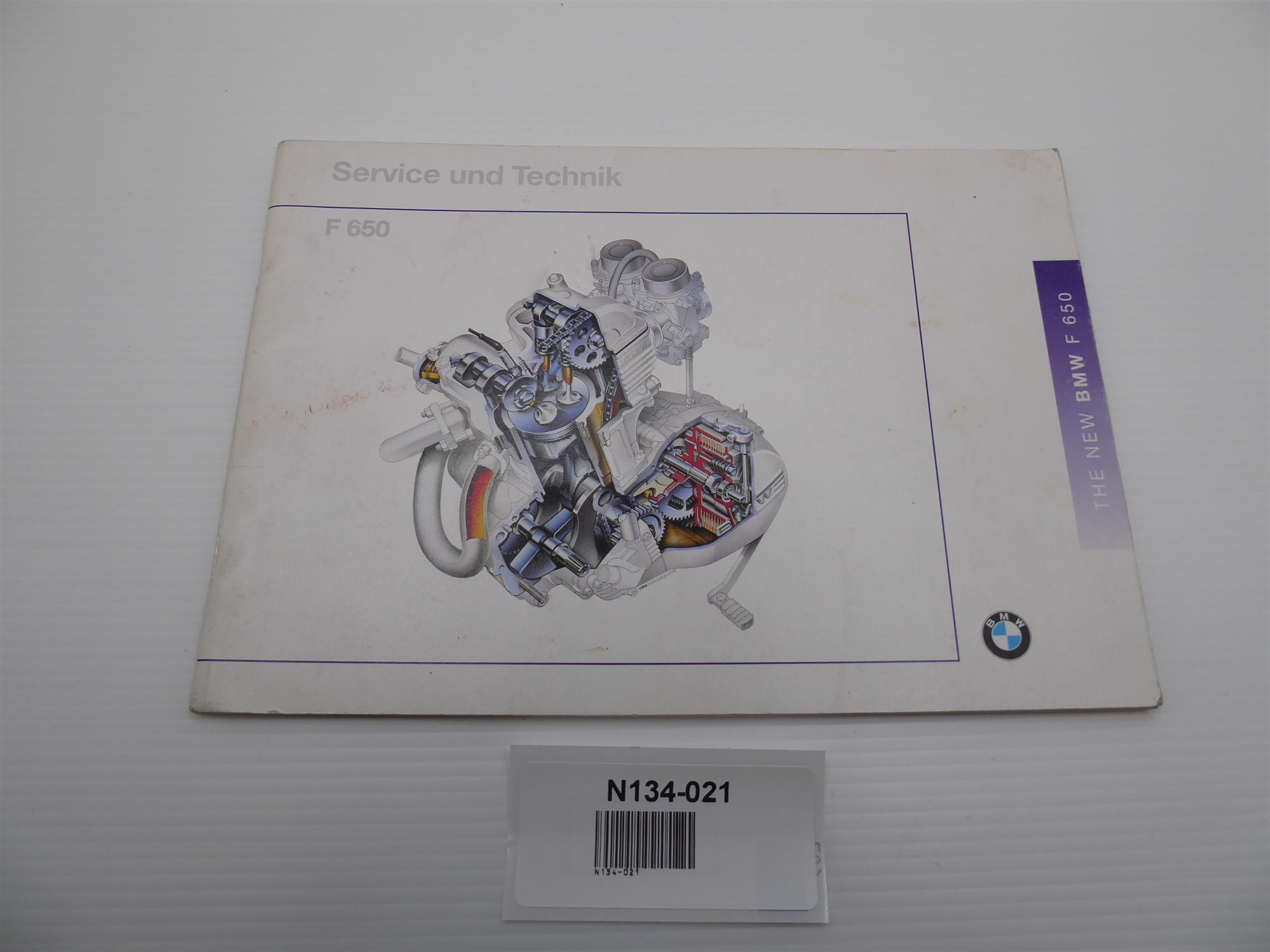 BMW F 650 Servizio e tecnologia 01409799220