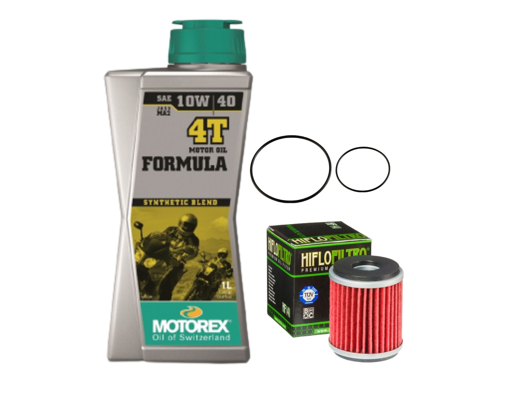 Oil change kit suitable for Fantic XMF XEF 125 Enduro Supermoto Motorex 10W/40