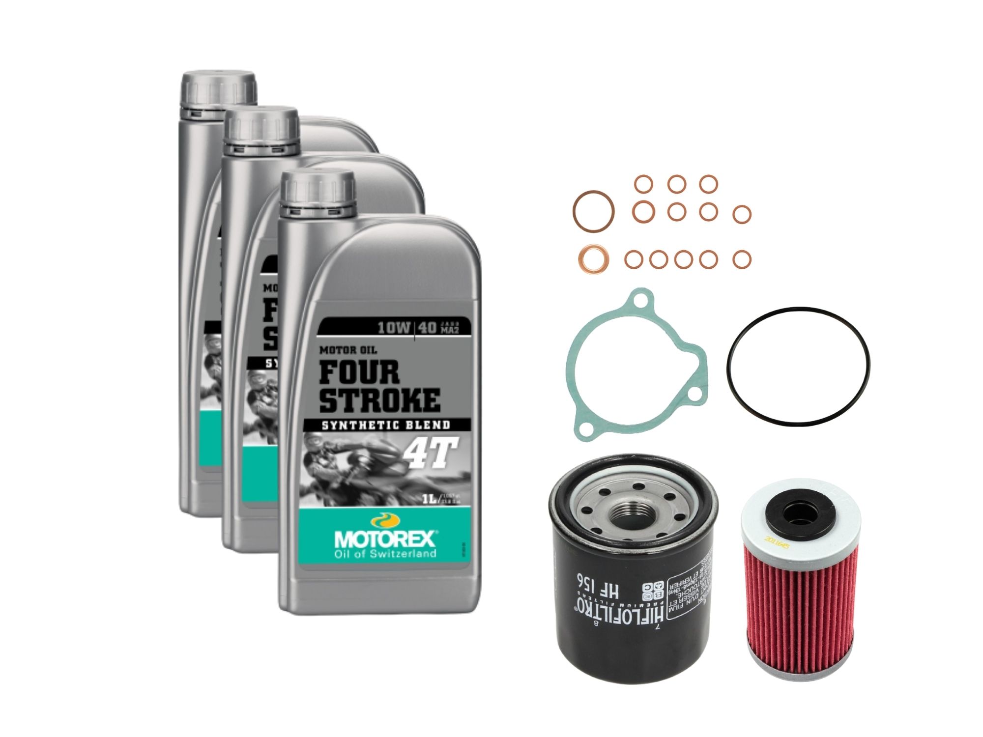 Oil change kit suitable for KTM 400 620 640 660 LC4 94-06 Motorex 10W/40